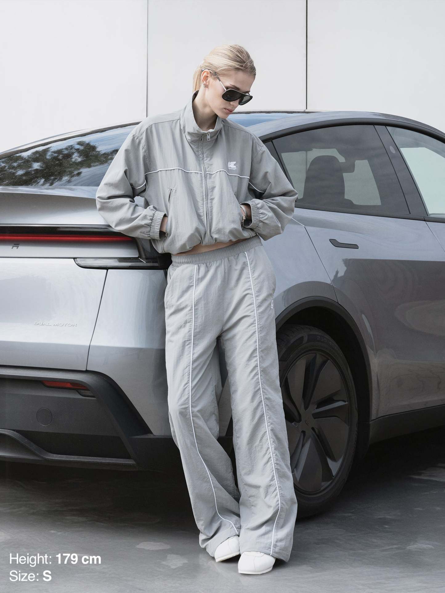 TRACKSUIT PANTS - GRAY-Fineriform