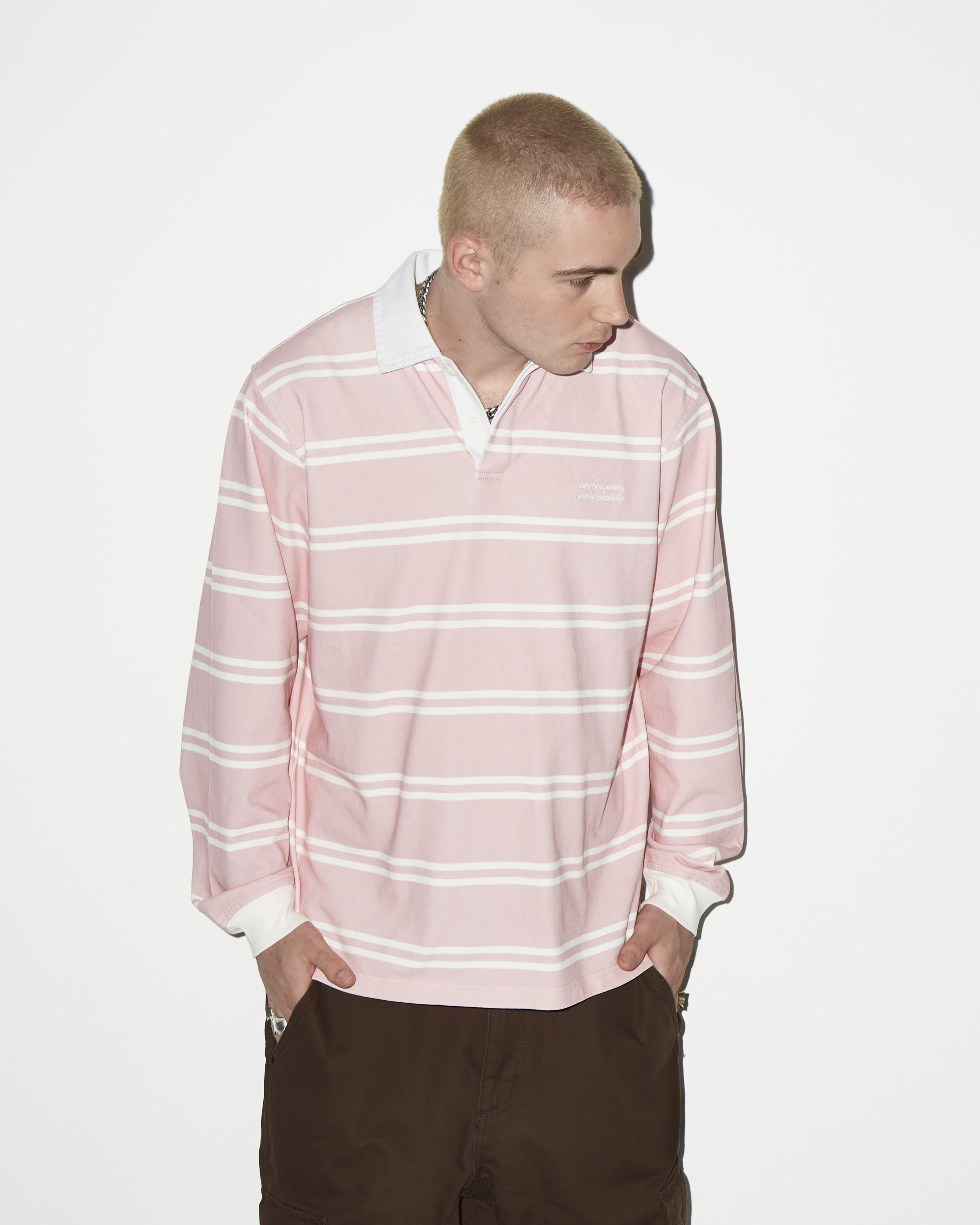 PINK LS POLO-Fineriform
