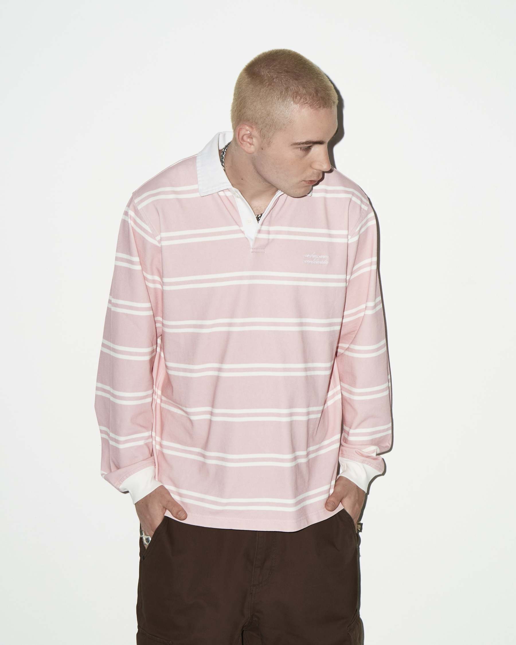 PINK LS POLO-Fineriform