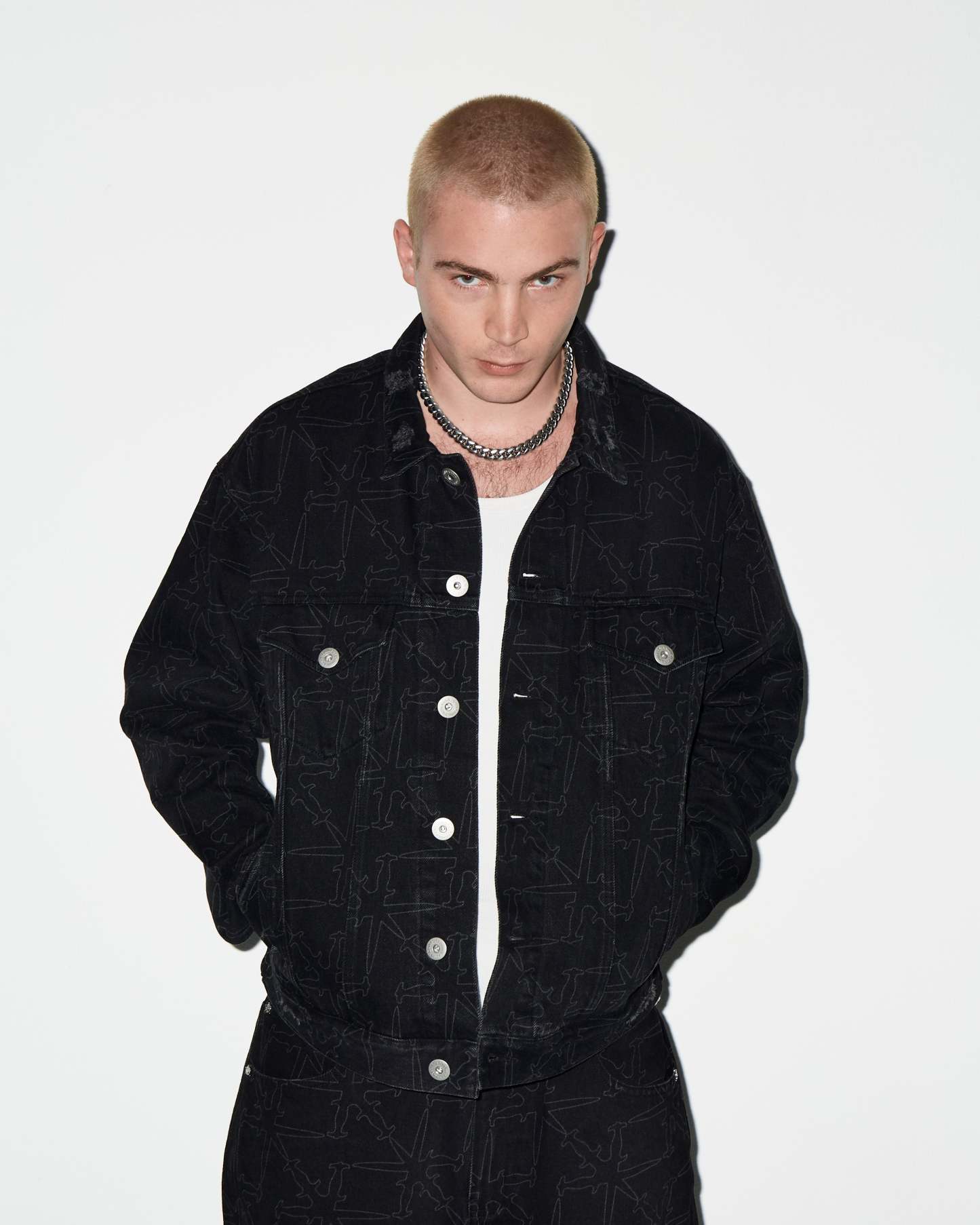 MONOGRAM DENIM JACKET-Fineriform