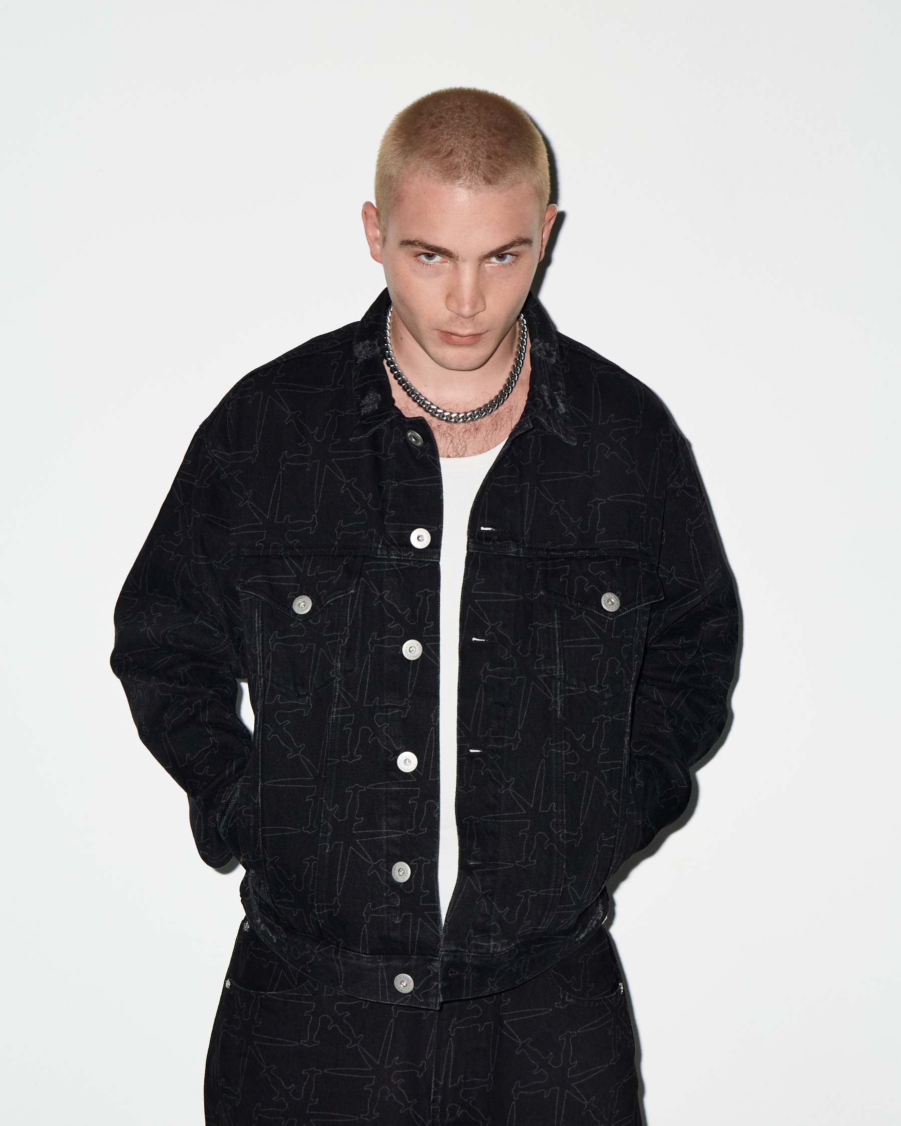 MONOGRAM DENIM JACKET-Fineriform