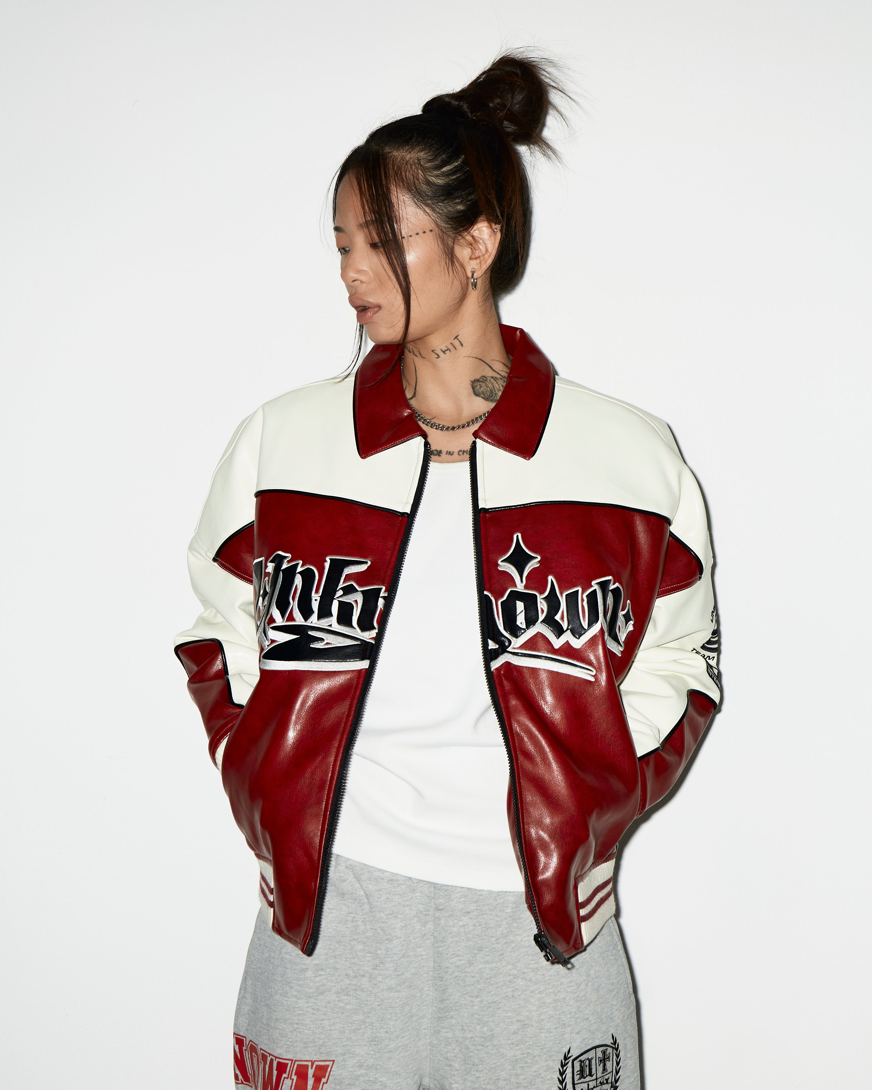 RACING TEAM LEATHER JACKET-Fineriform