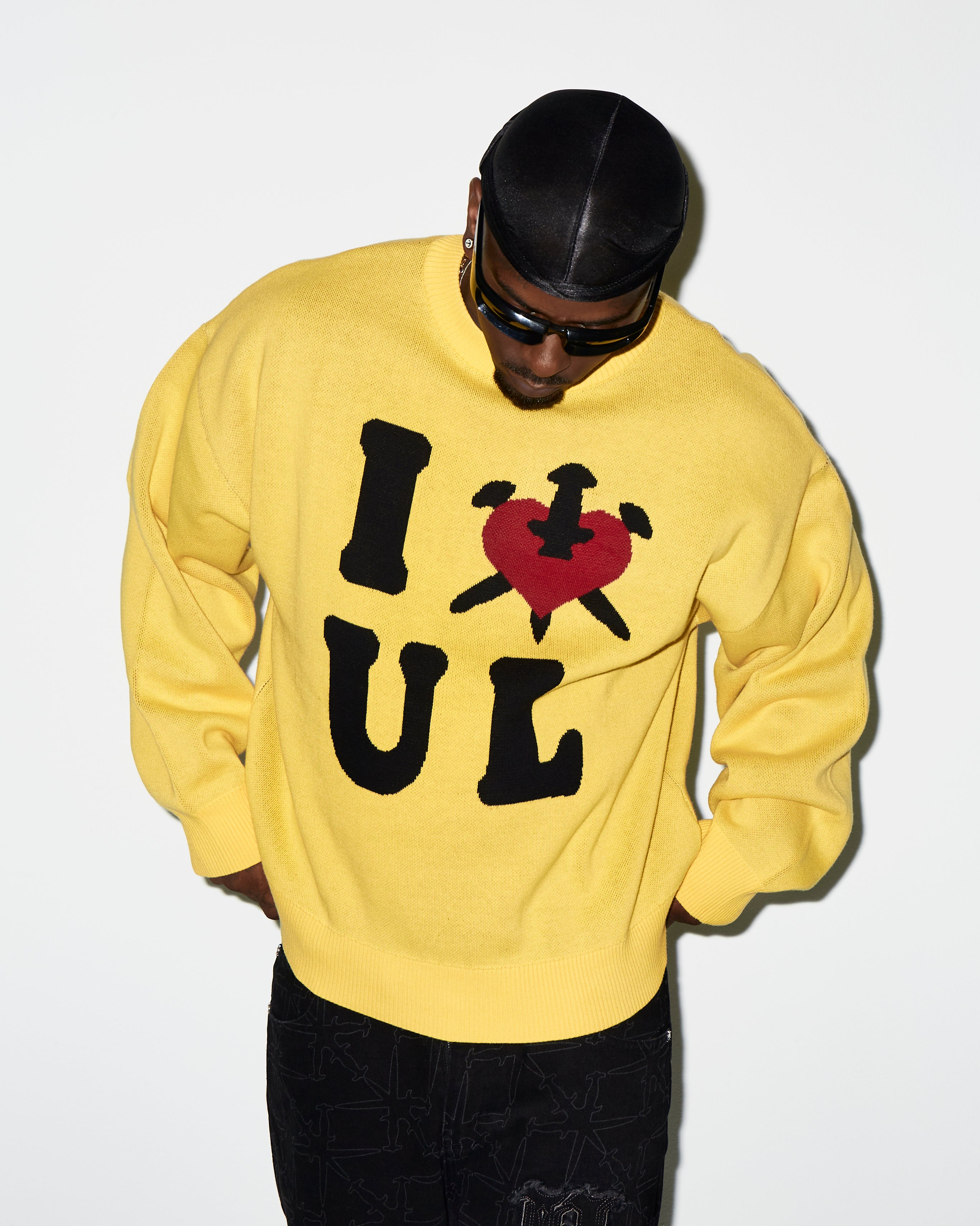 YELLOW I <3 UL KNIT-Fineriform