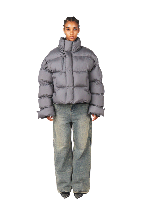 Anthracite Puffer Jacket-Fineriform