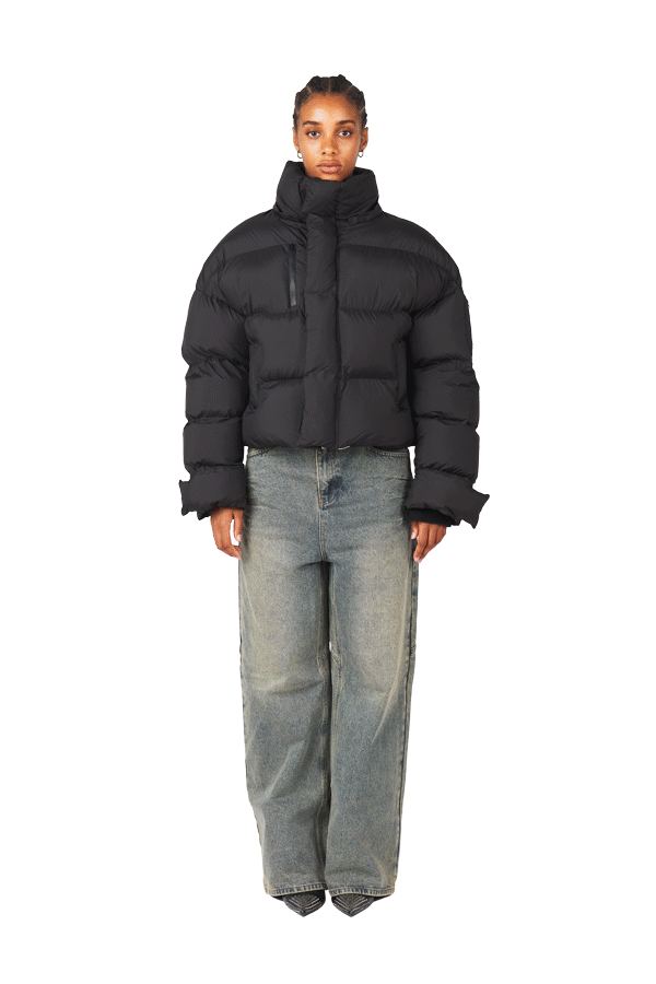 Black Puffer Jacket-Fineriform