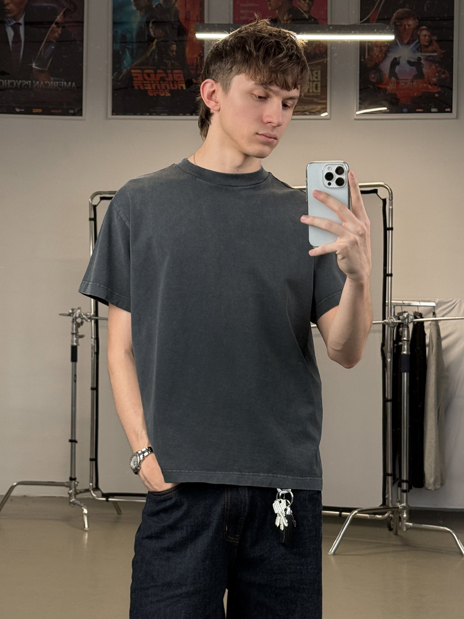 90s TEE - VINTAGE BLACK-Fineriform