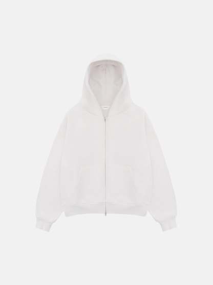 THE BLANC ZIP HOODIE - BLANC-Fineriform