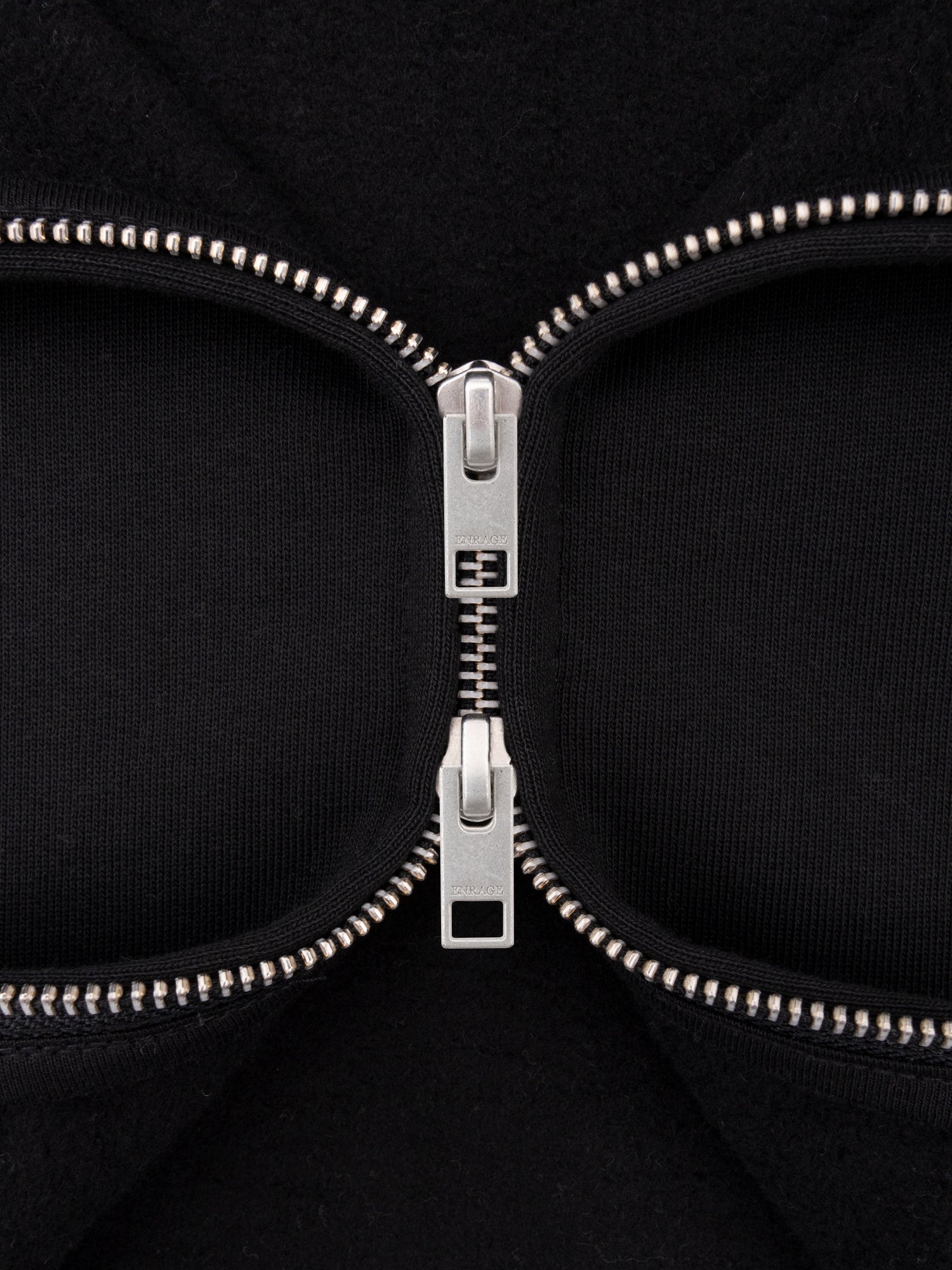 THE BLANC ZIP HOODIE - BLACK-Fineriform