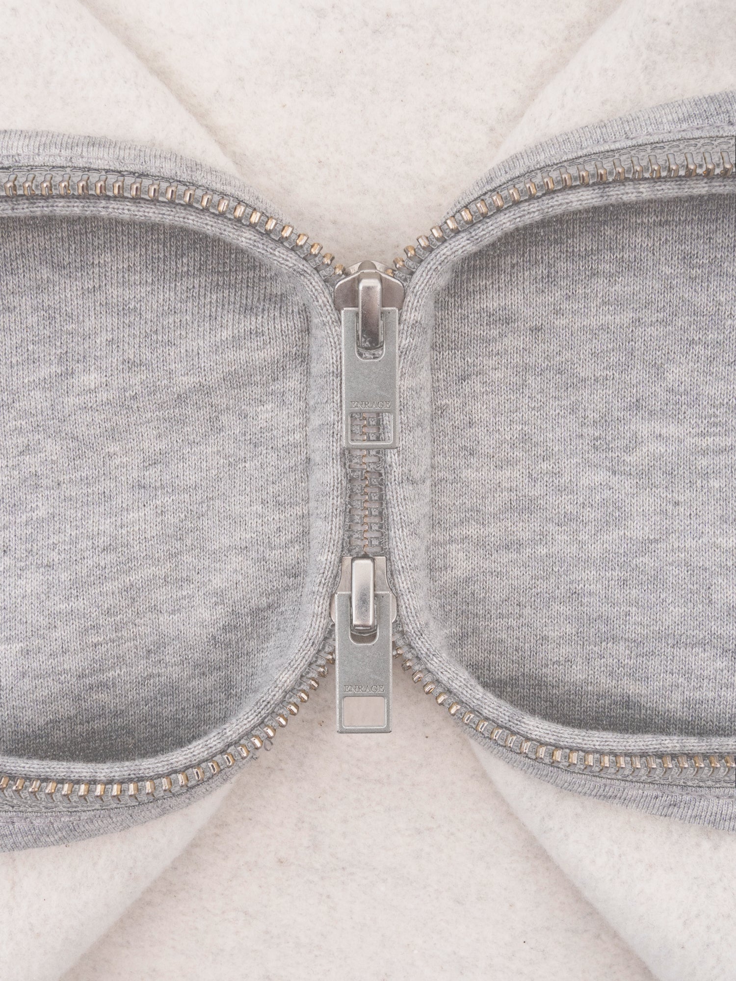 THE BLANC ZIP HOODIE - GRAY-Fineriform