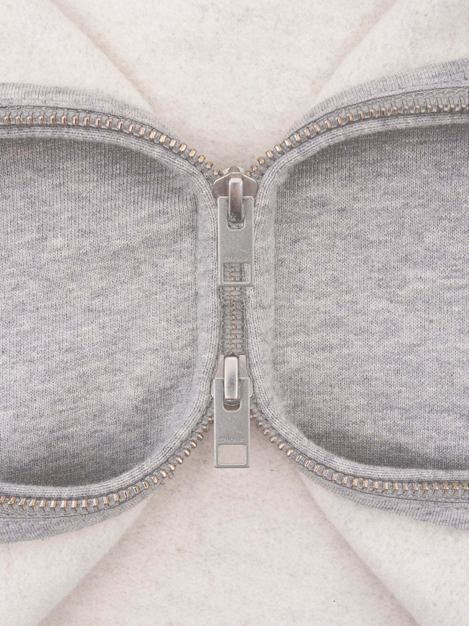 THE BLANC ZIP HOODIE - GRAY-Fineriform