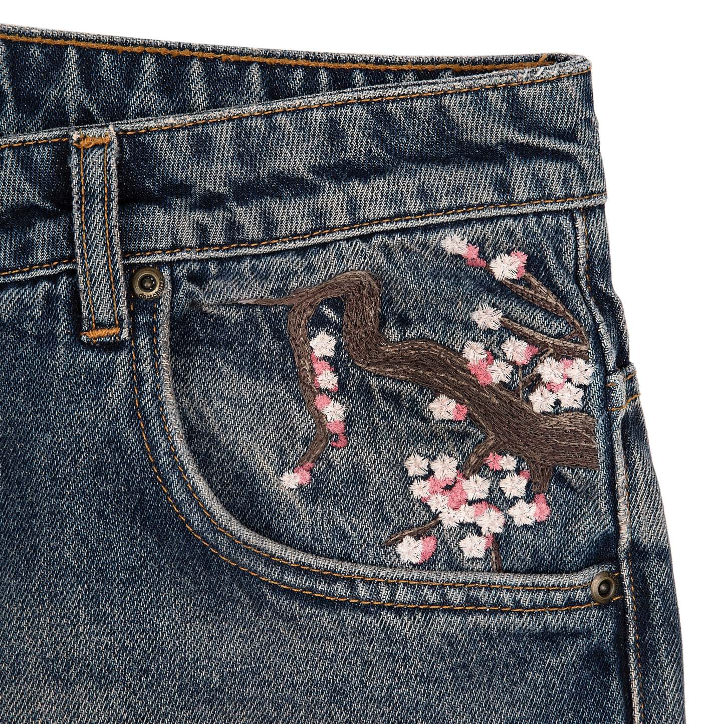 "blossom v2" patchwork washed Denim-Fineriform