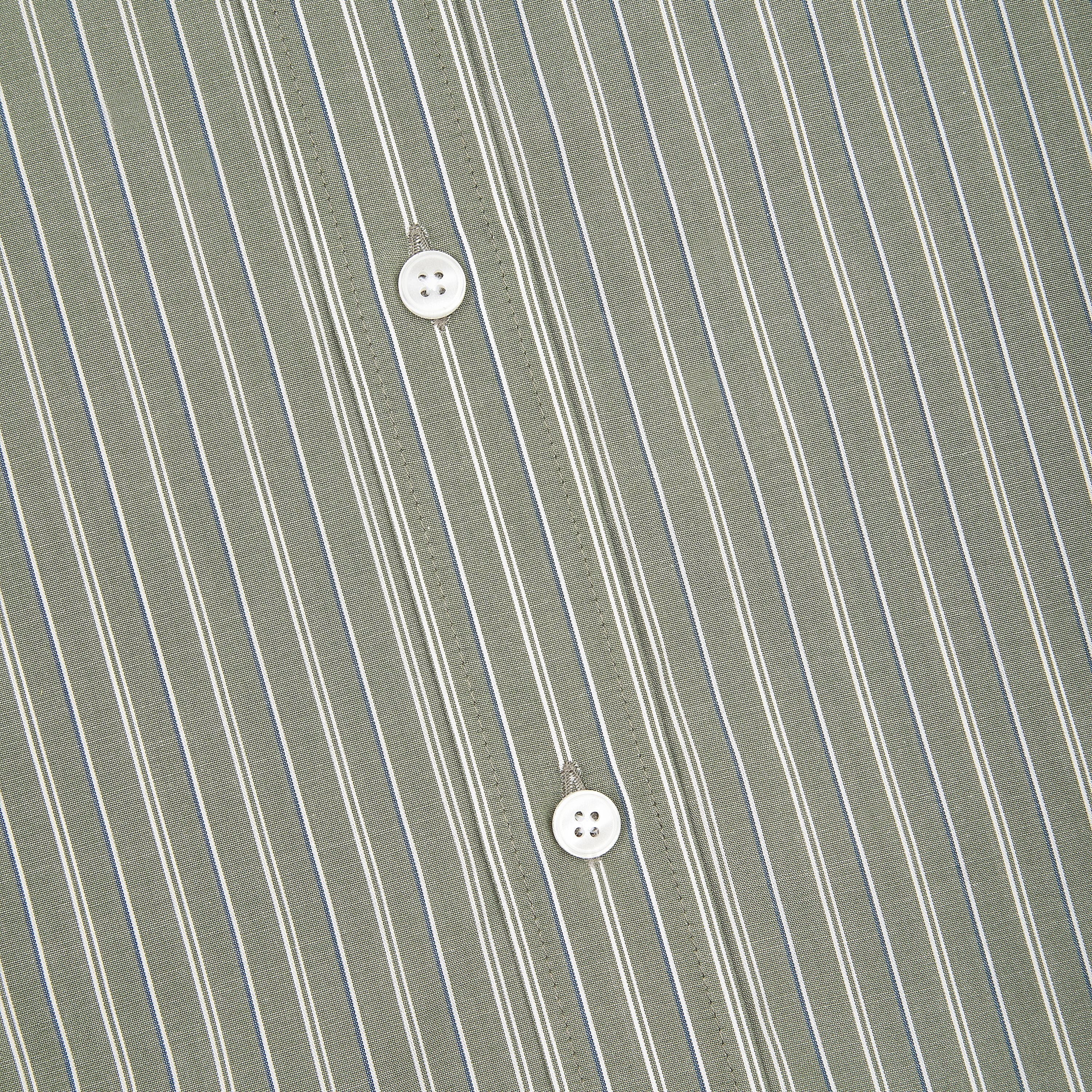 "garden of eden" green-white striped Shirt-Fineriform
