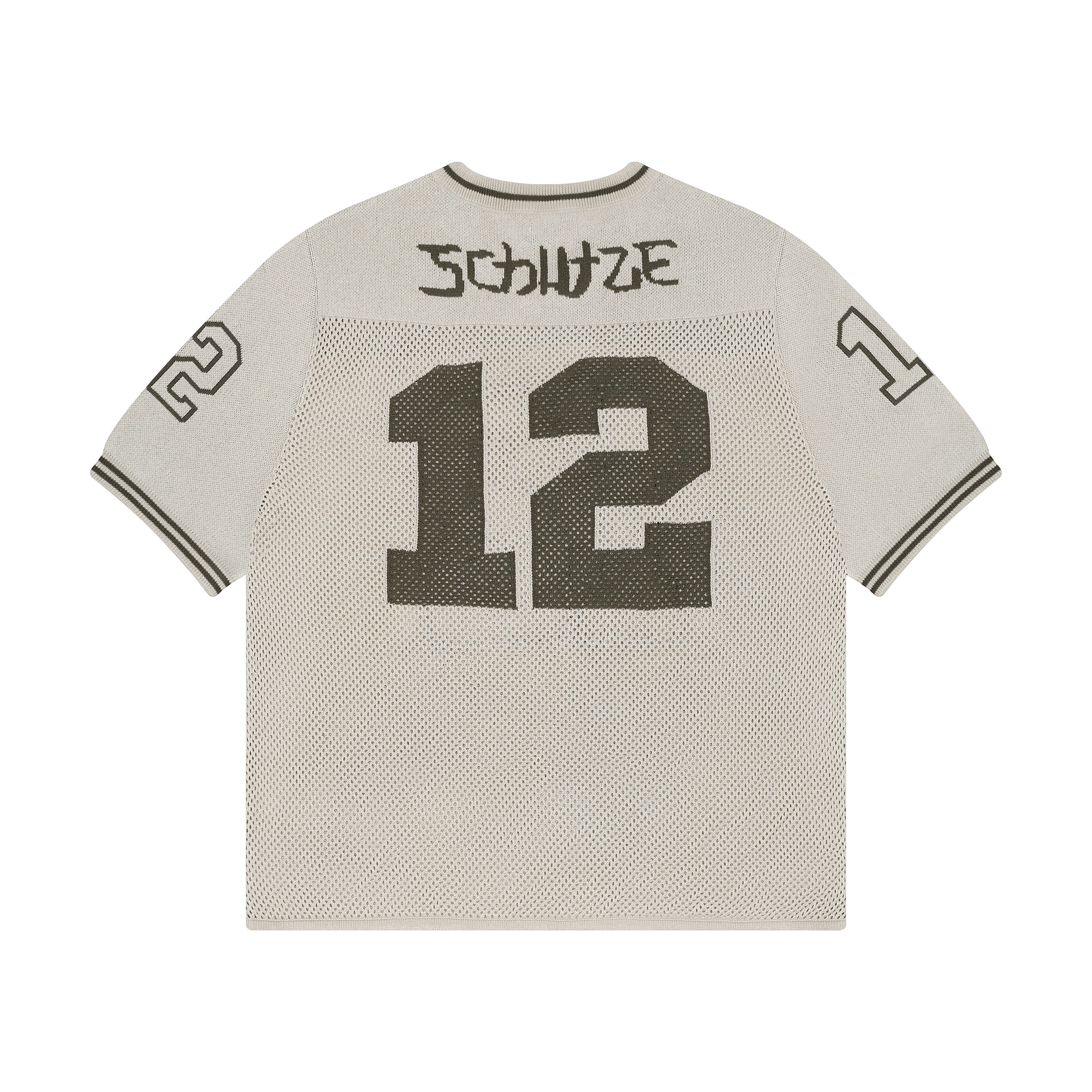 "sashiko v2" knit jersey beige-Fineriform