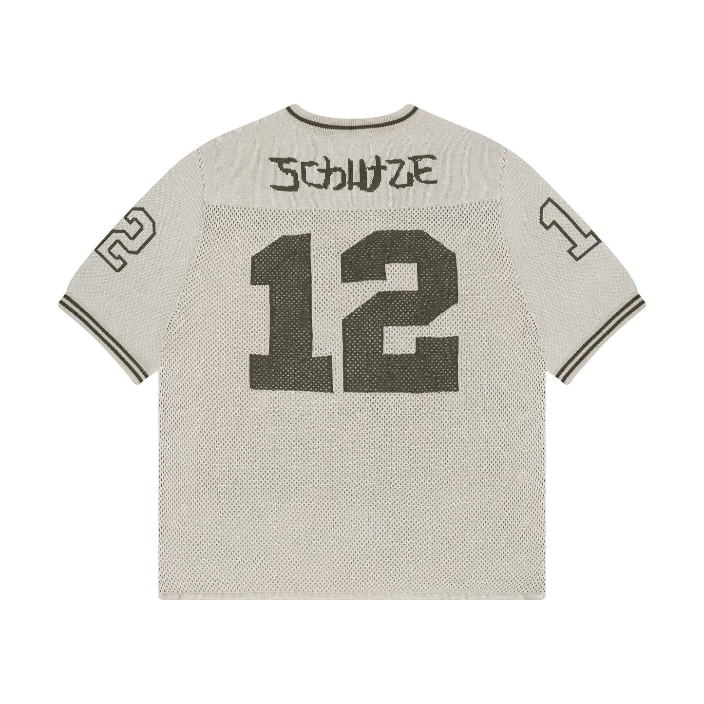 "sashiko v2" knit jersey beige-Fineriform