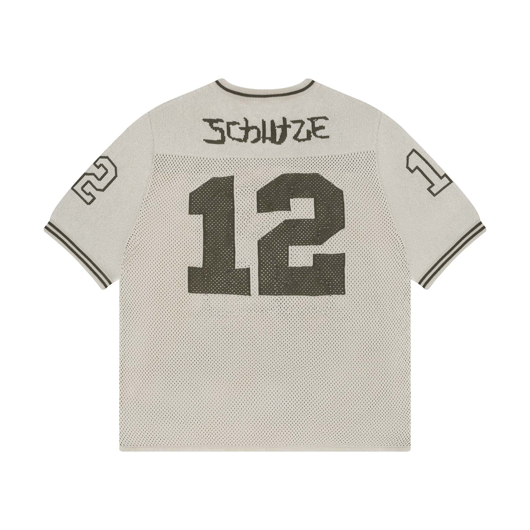 "sashiko v2" knit jersey beige-Fineriform
