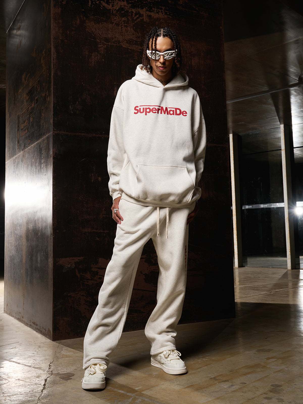 Streetwear SuperMade Letter Print Casual Set-Fineriform