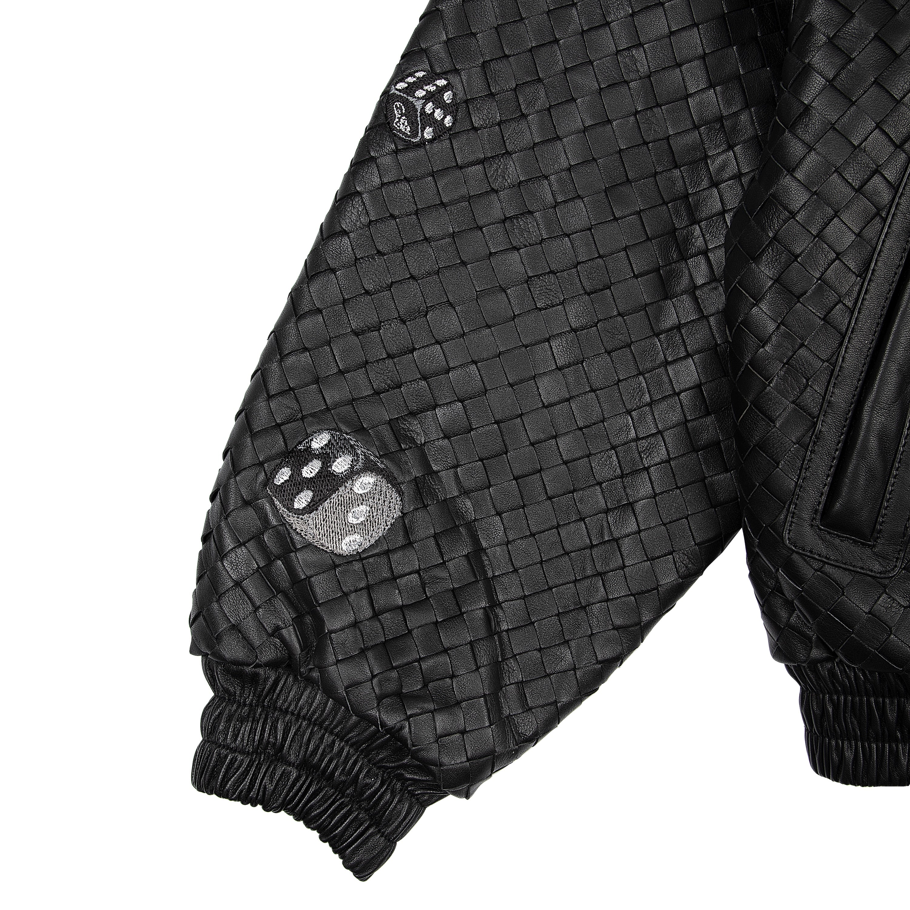 "dice" Leather Jacket-Fineriform