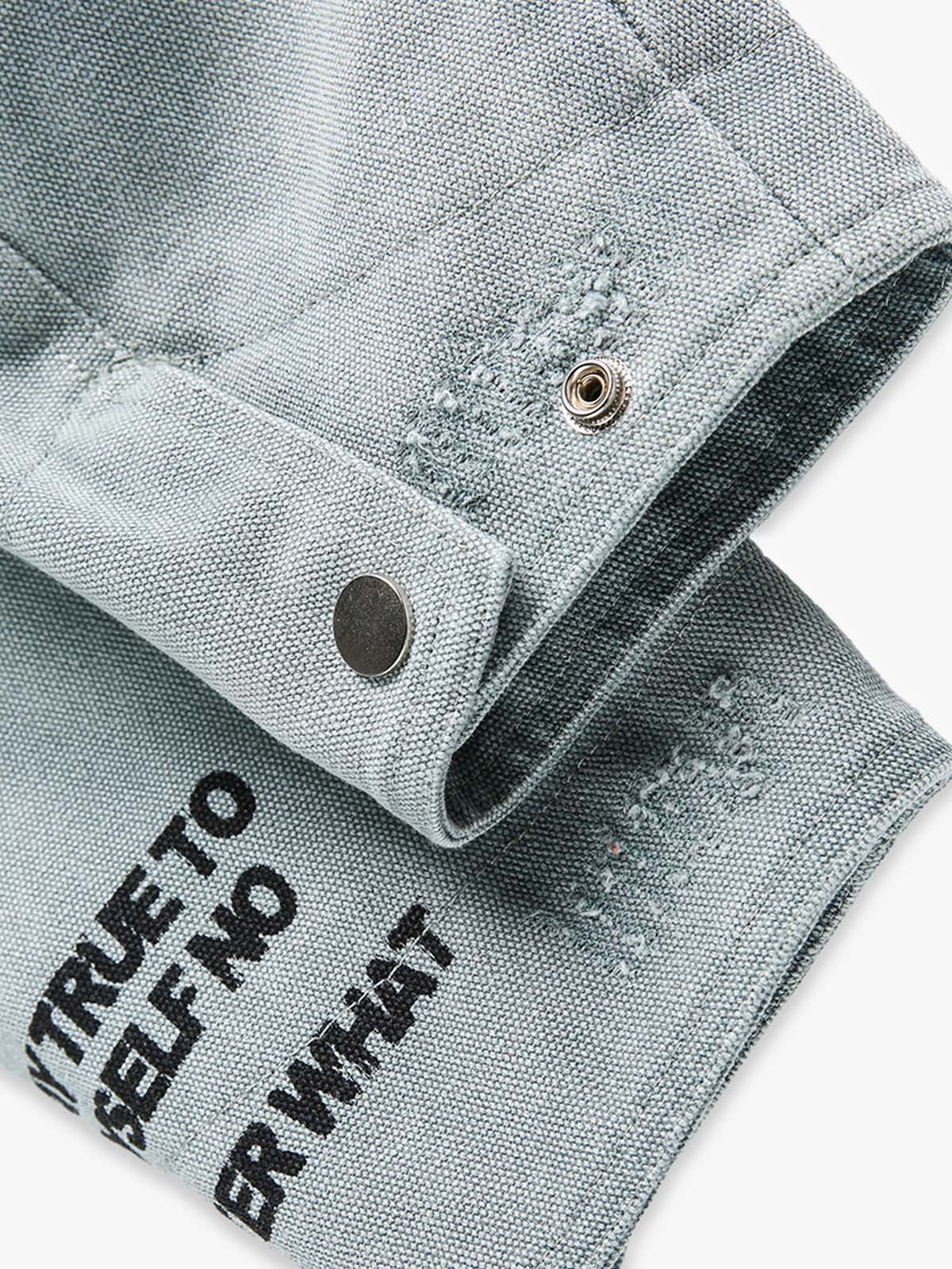 Vintage Washed Distressed Barn Work Jacket-Fineriform