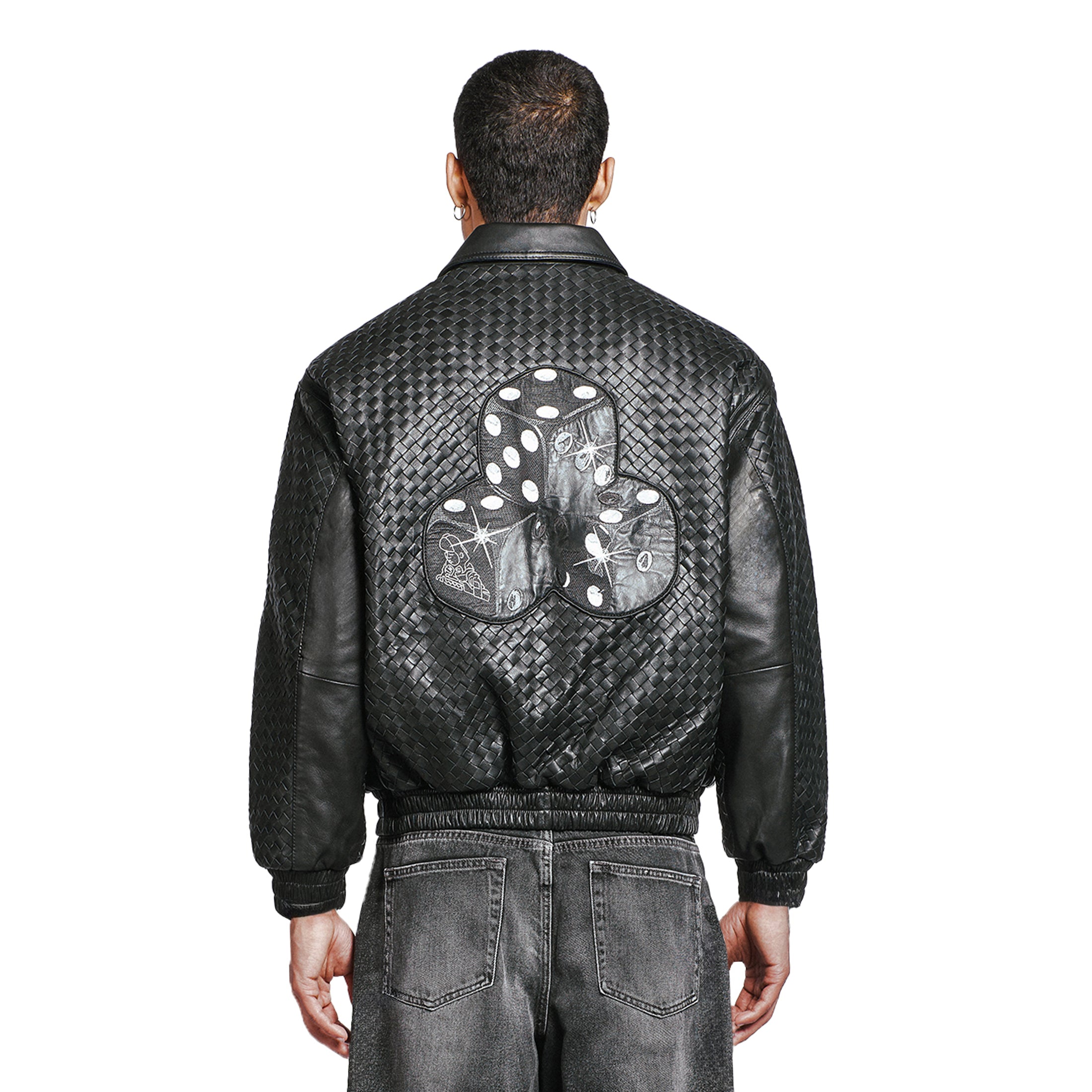 "dice" Leather Jacket-Fineriform