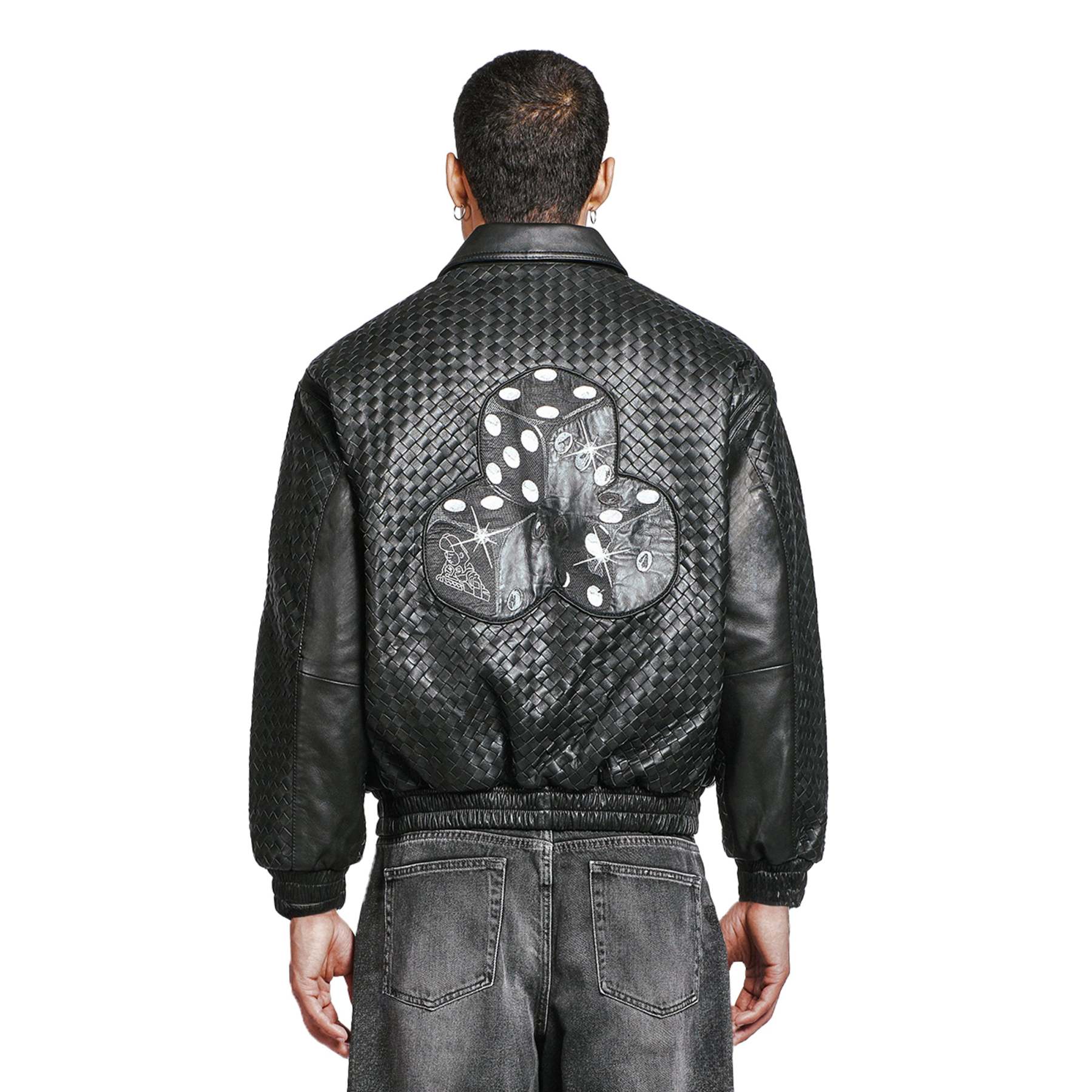 "dice" Leather Jacket-Fineriform