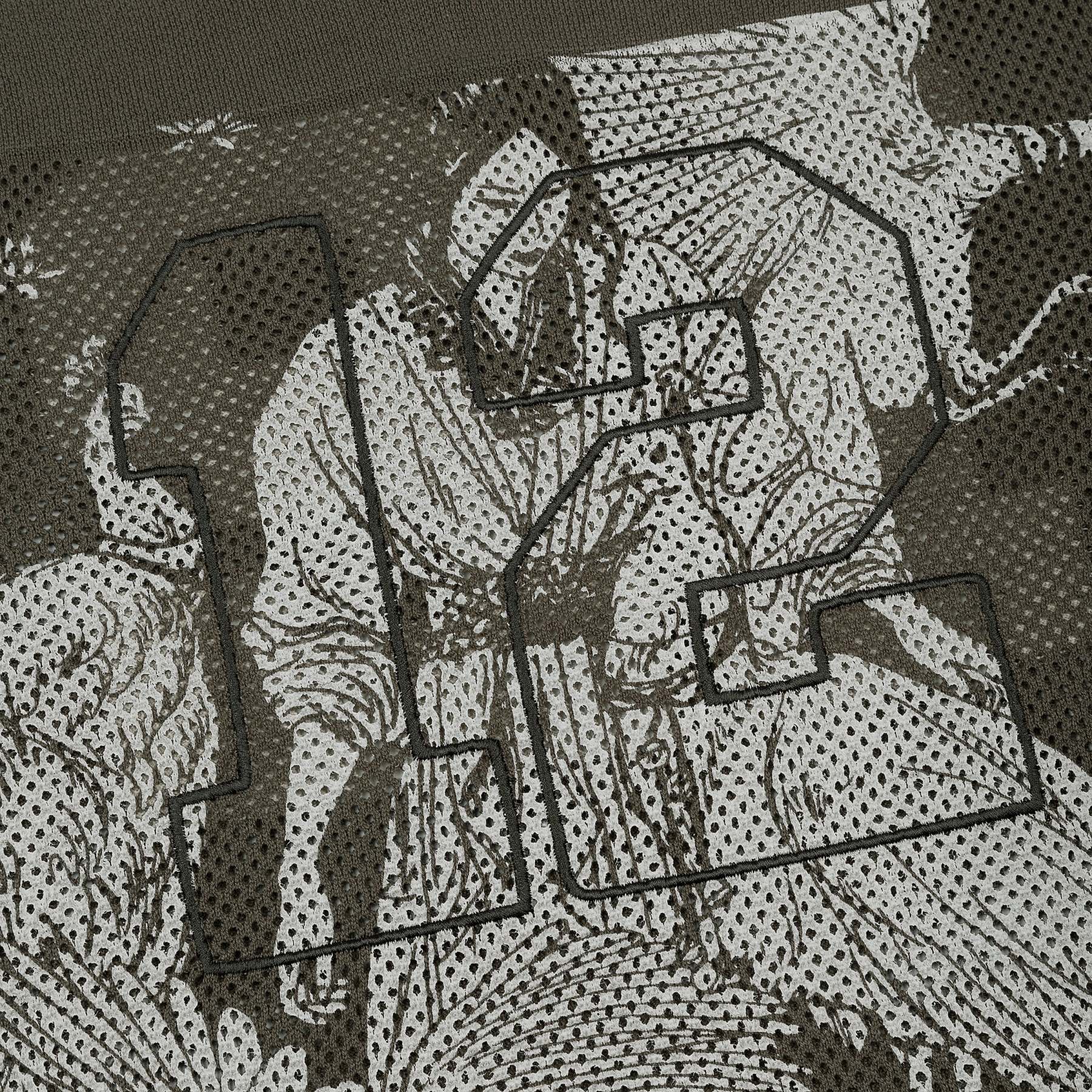 "sashiko v2" knit jersey brown-Fineriform