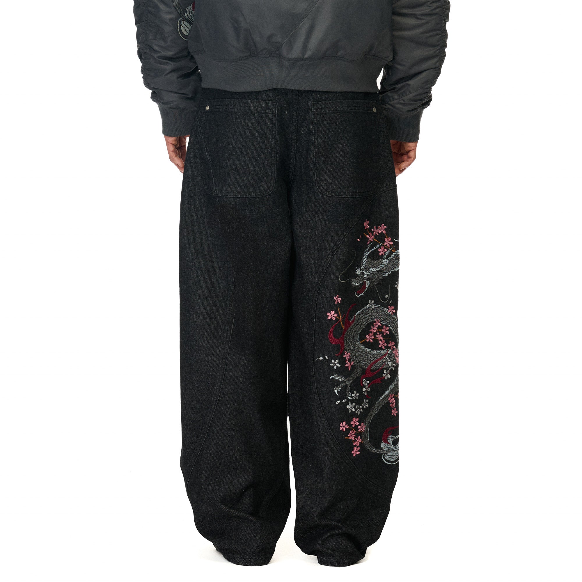 "yakuza" raw Denim black 02-Fineriform