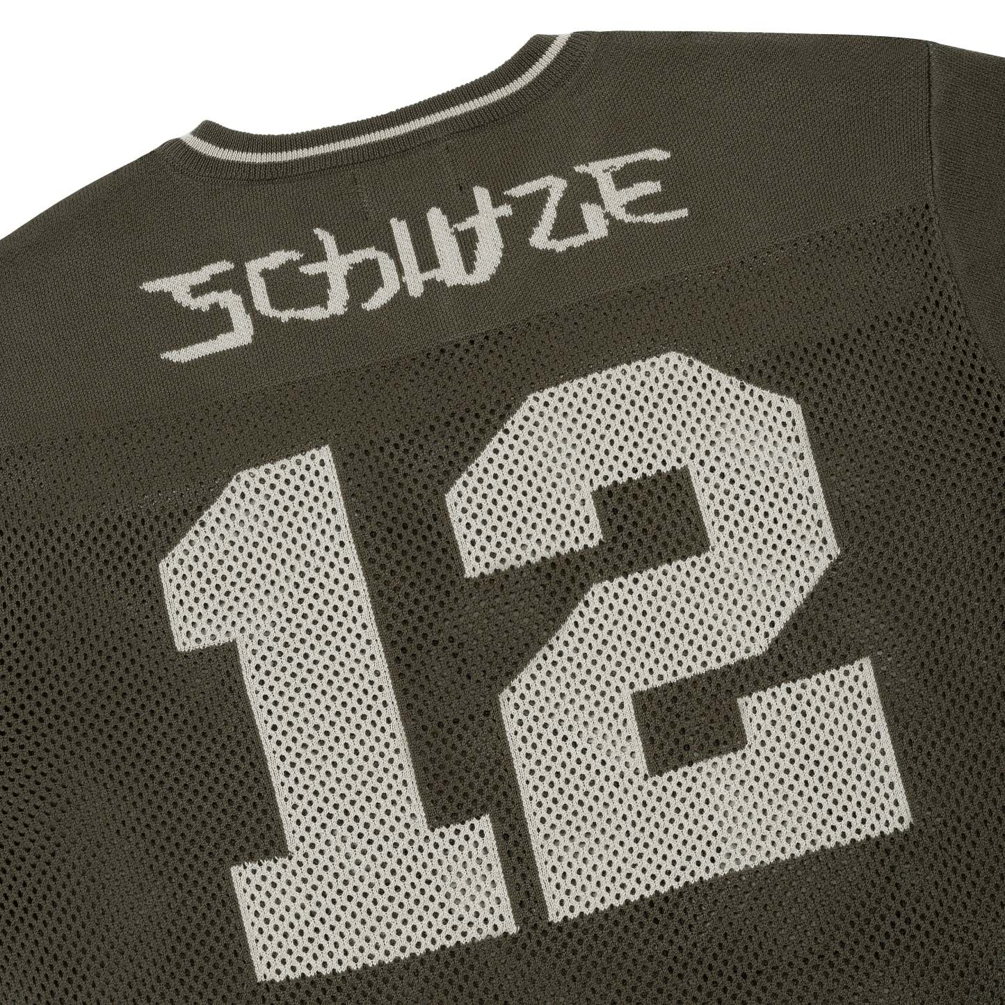 "sashiko v2" knit jersey brown-Fineriform