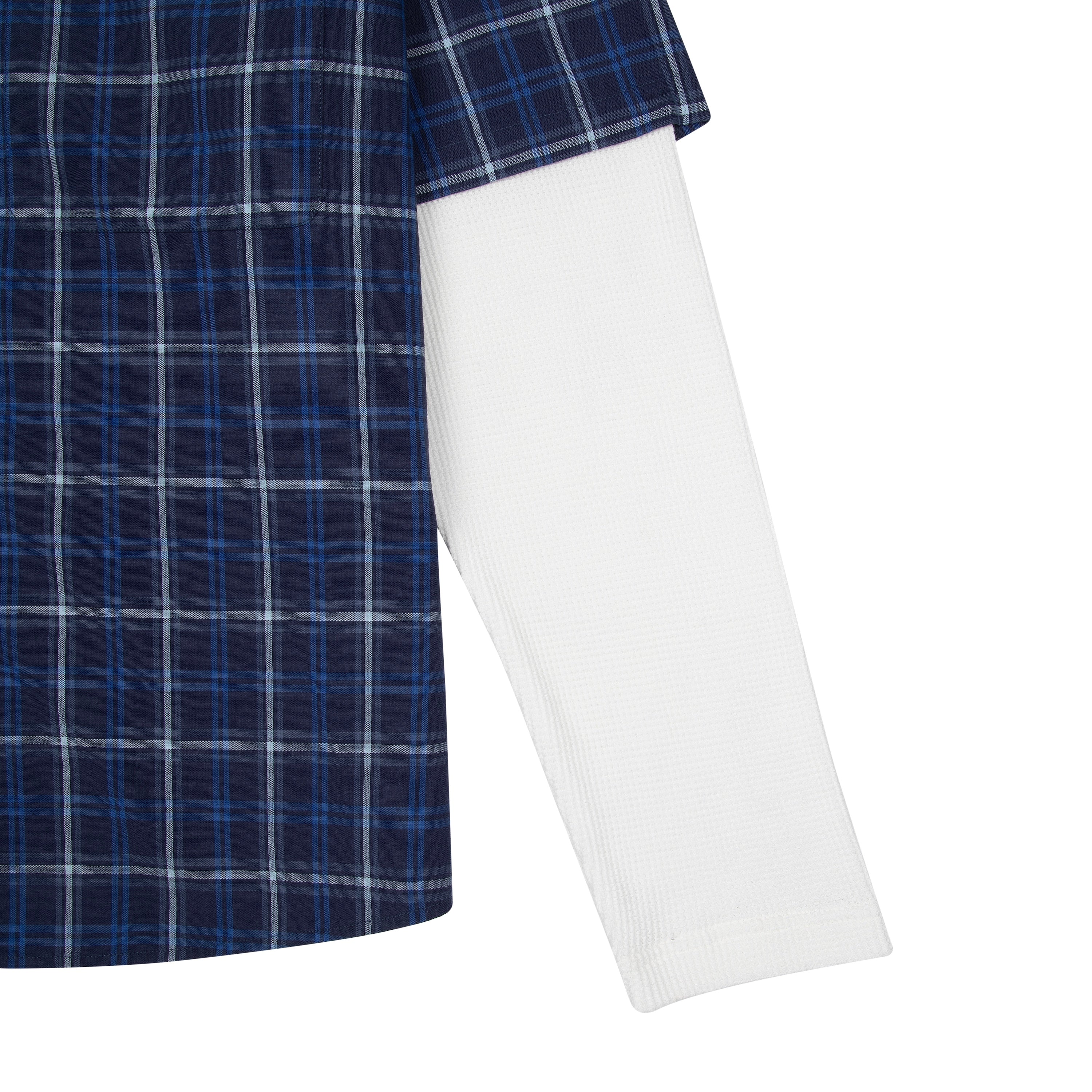 "yakuza" layered Shirt navy-Fineriform