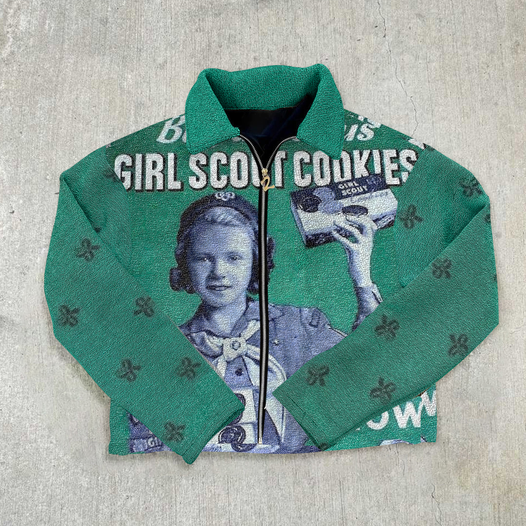 Vintage lapel letter jacket-Fineriform