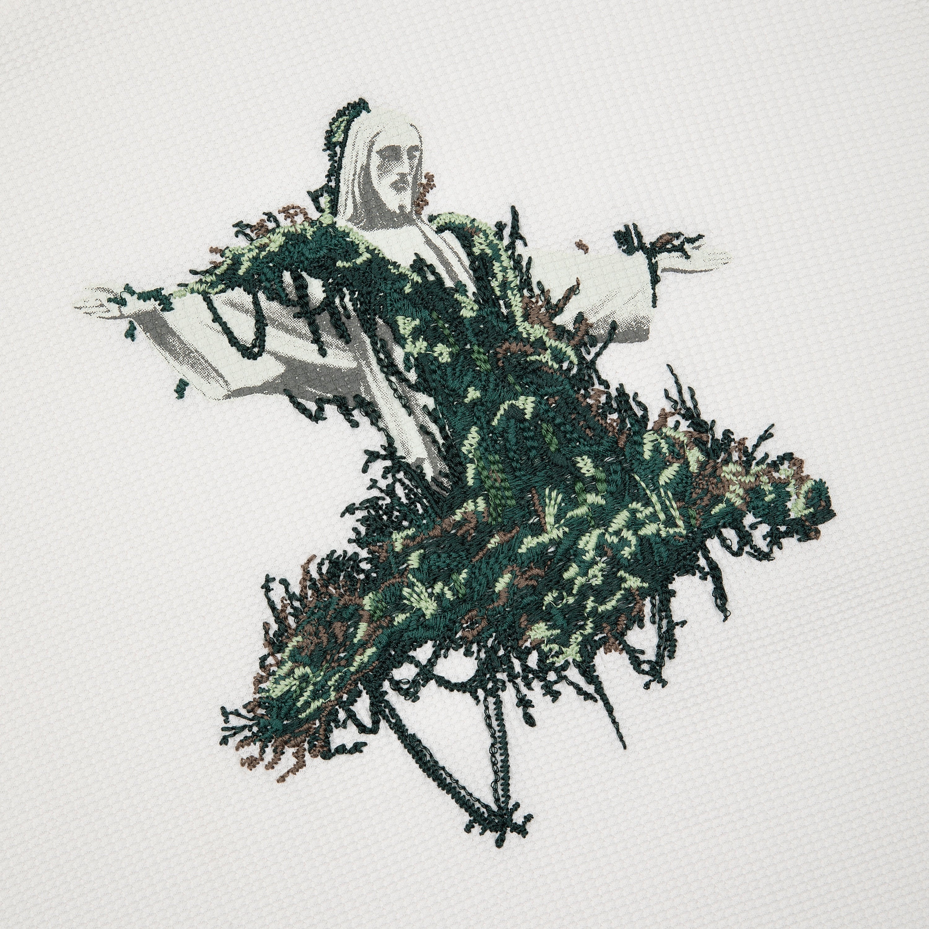 "NYC to RIO" waffle Longsleeve white-Fineriform