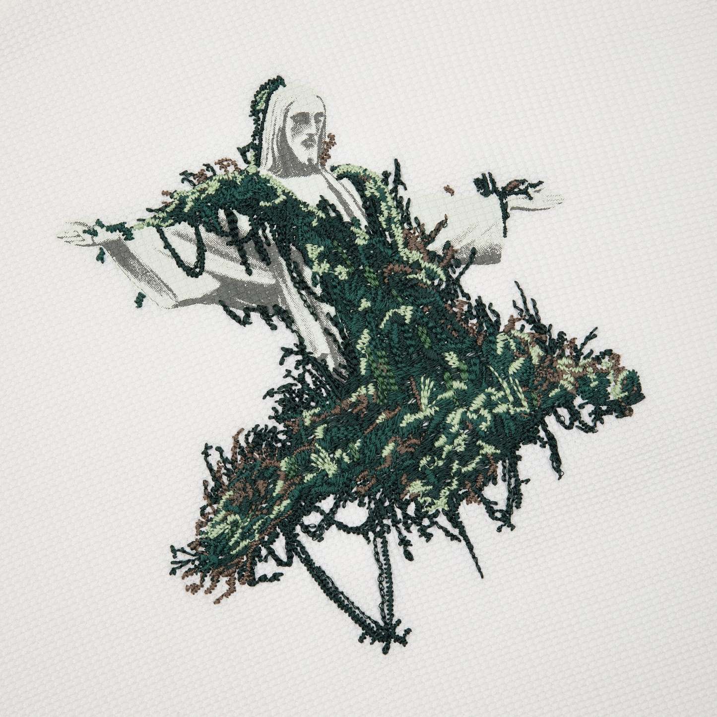 "NYC to RIO" waffle Longsleeve white-Fineriform