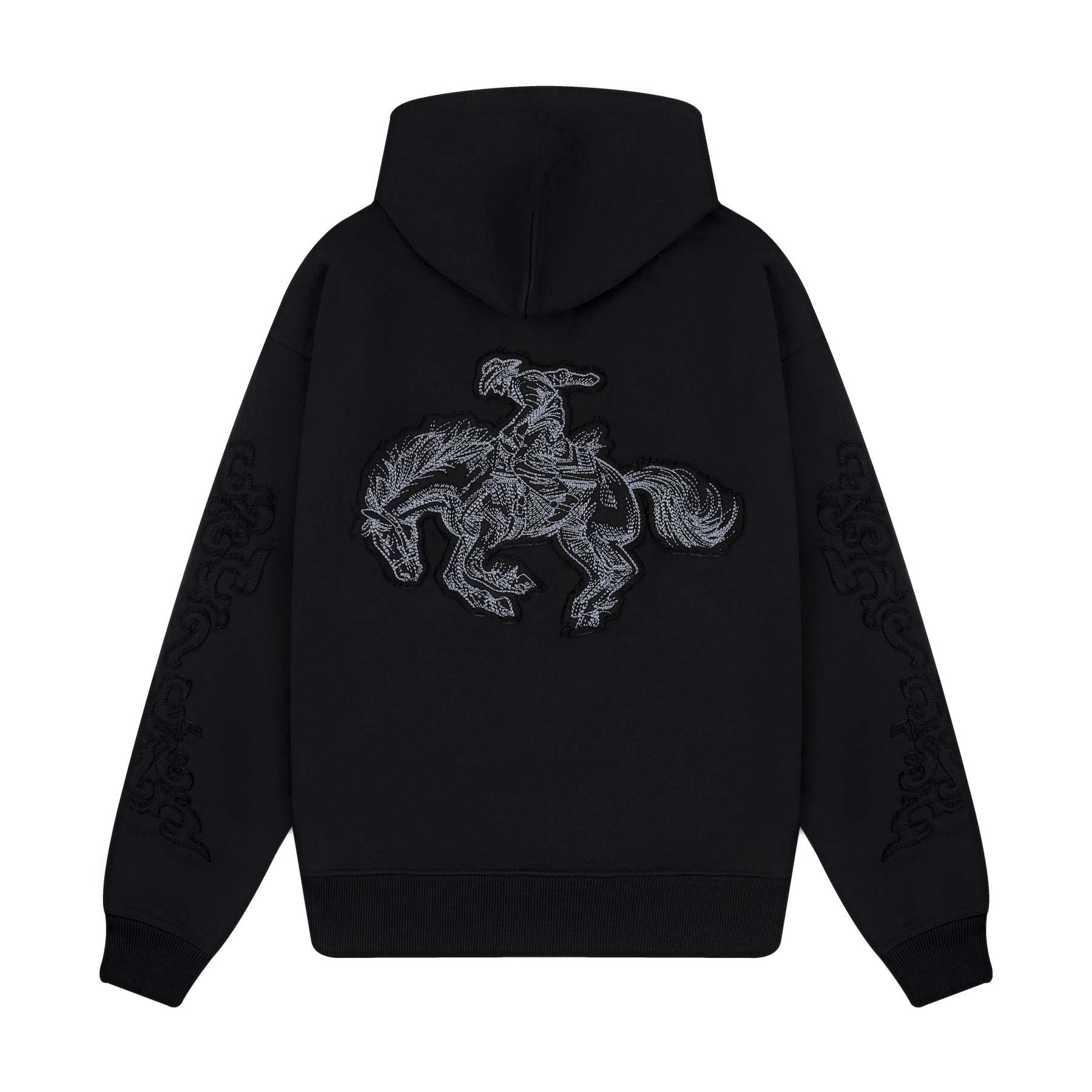 "western" Zip Up black-Fineriform