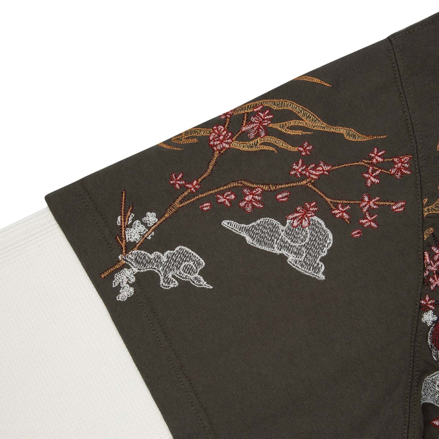 "yakuza" layered Longsleeve khaki-Fineriform