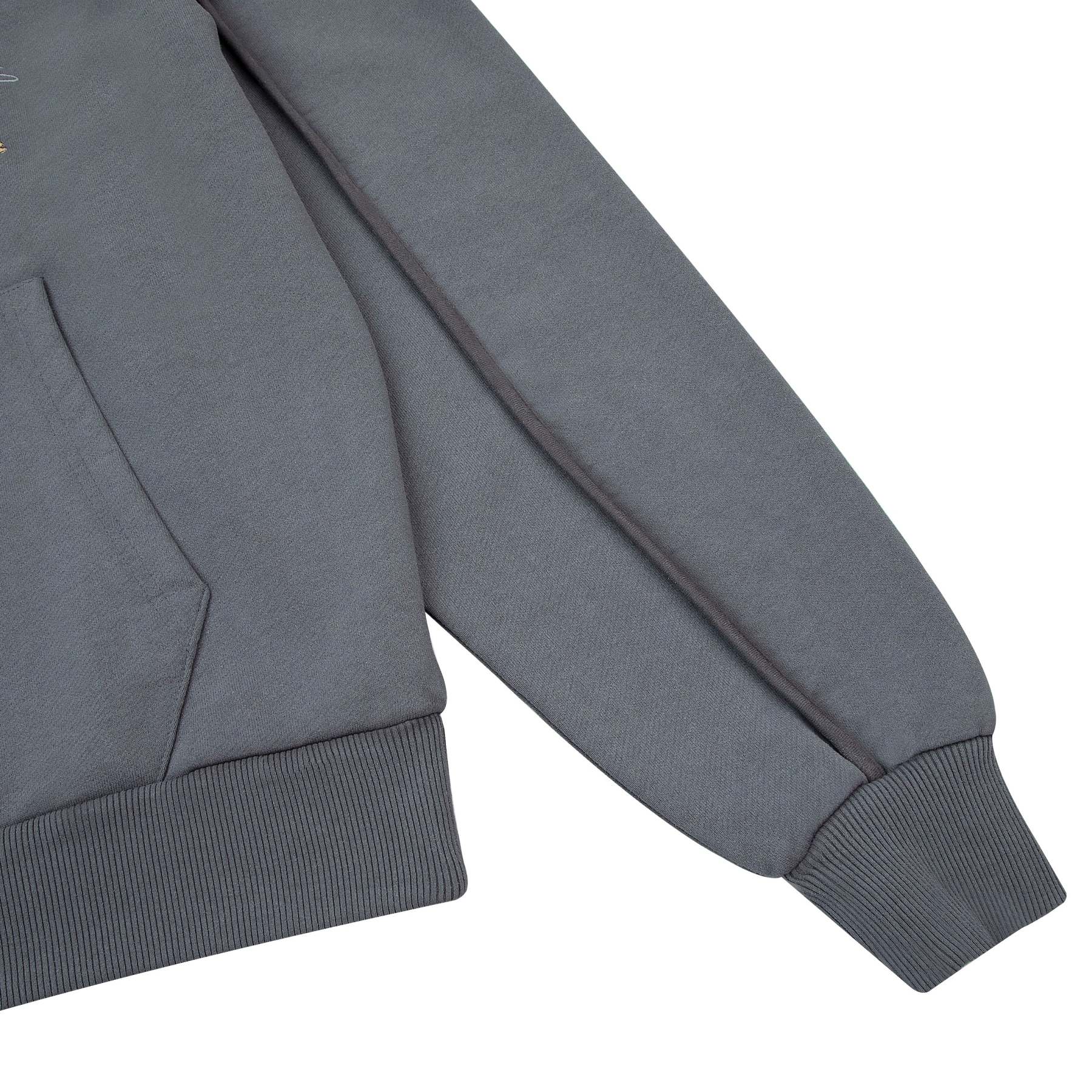 "sashiko" Hoodie grey-Fineriform