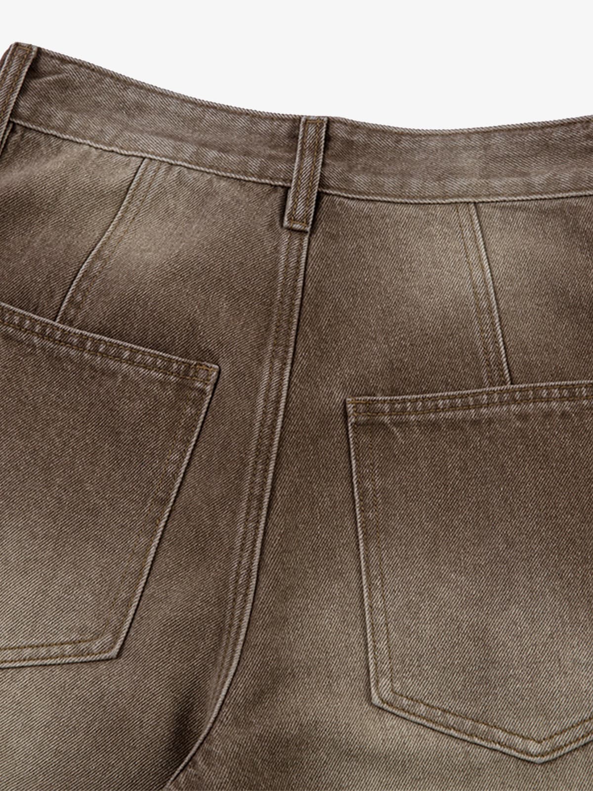 Vintage Washed Workwear Barrel Jeans-Fineriform