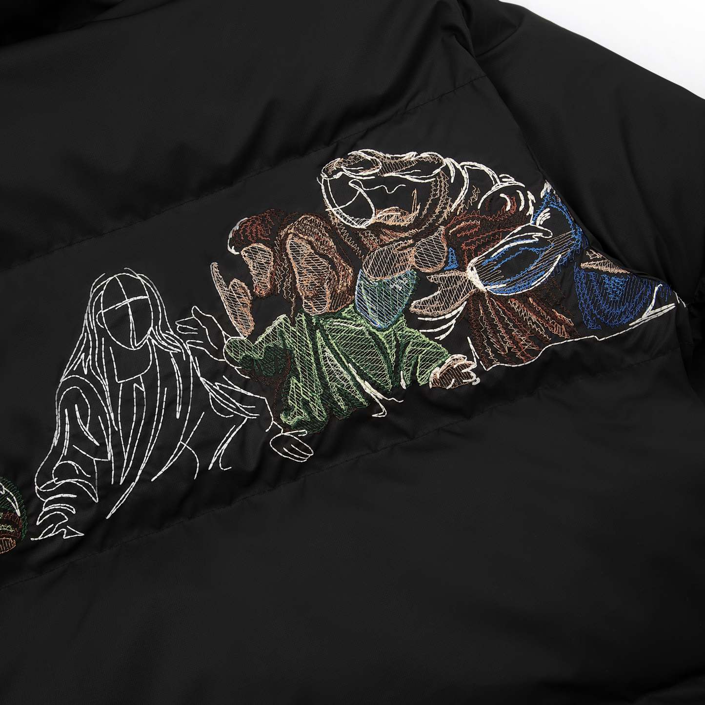 "last supper" Puffer black-Fineriform