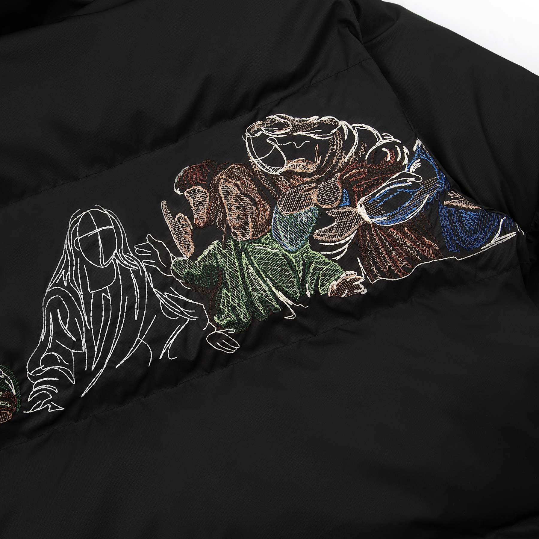 "last supper" Puffer black-Fineriform