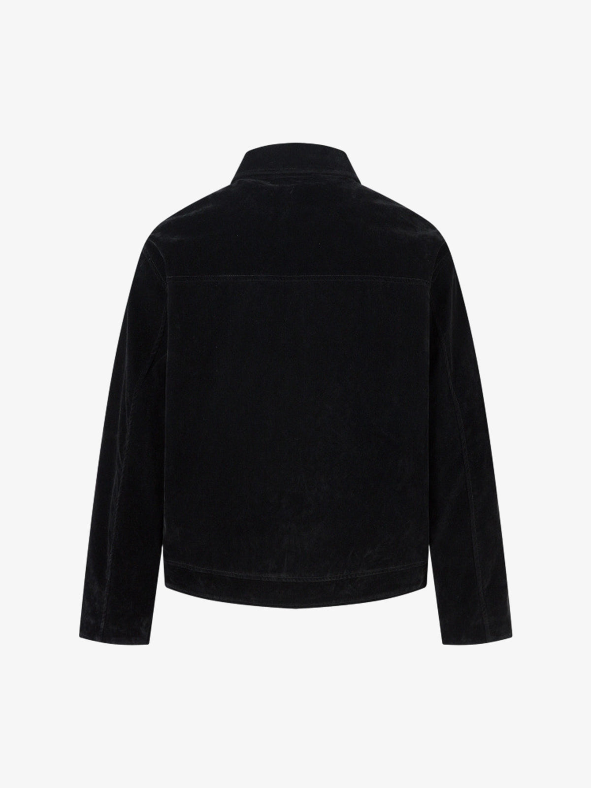 Retro Unique Metal Button Suede Lapel Bomber Jacket - 2538-Fineriform