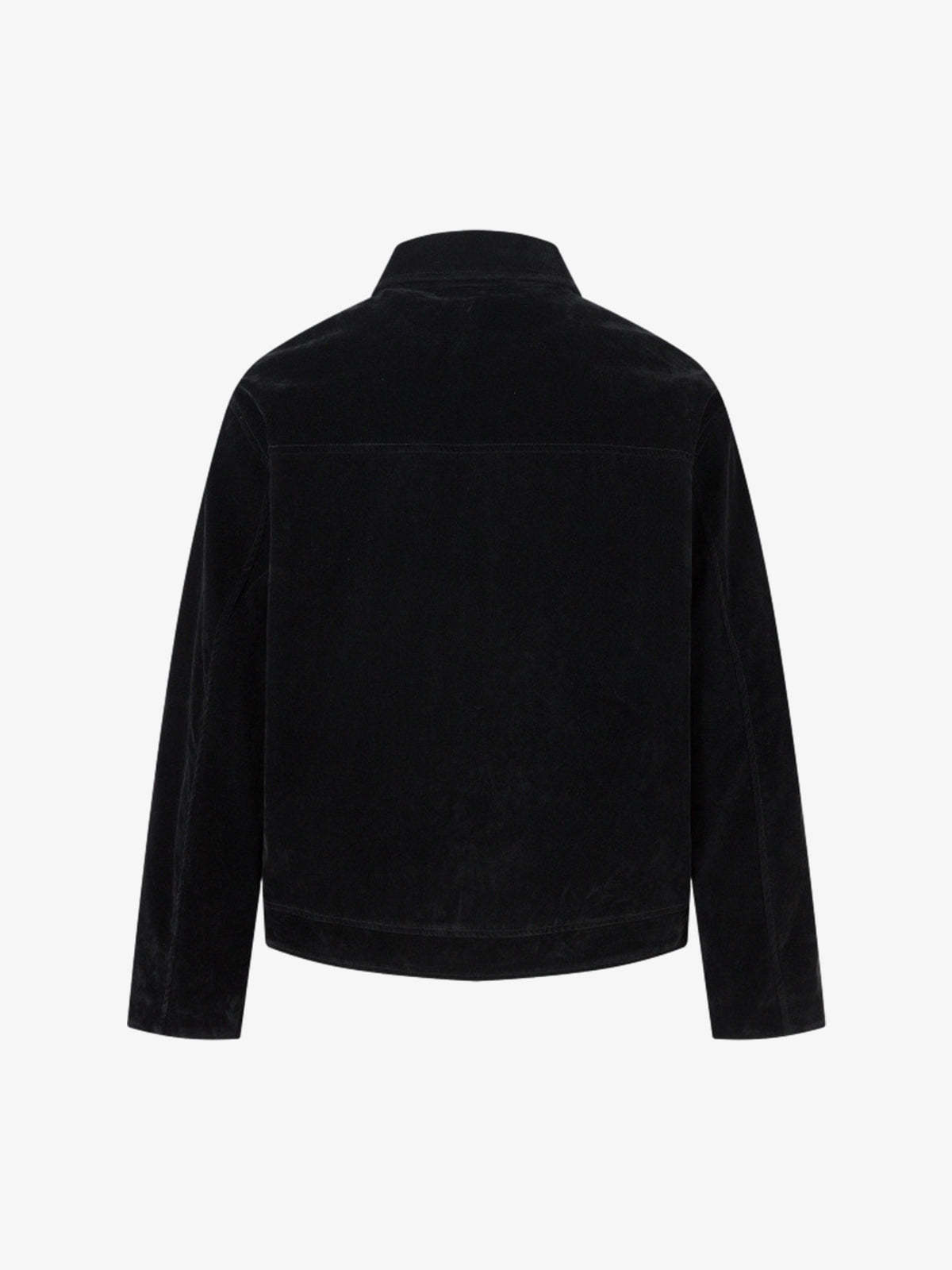 Retro Unique Metal Button Suede Lapel Bomber Jacket - 2538-Fineriform