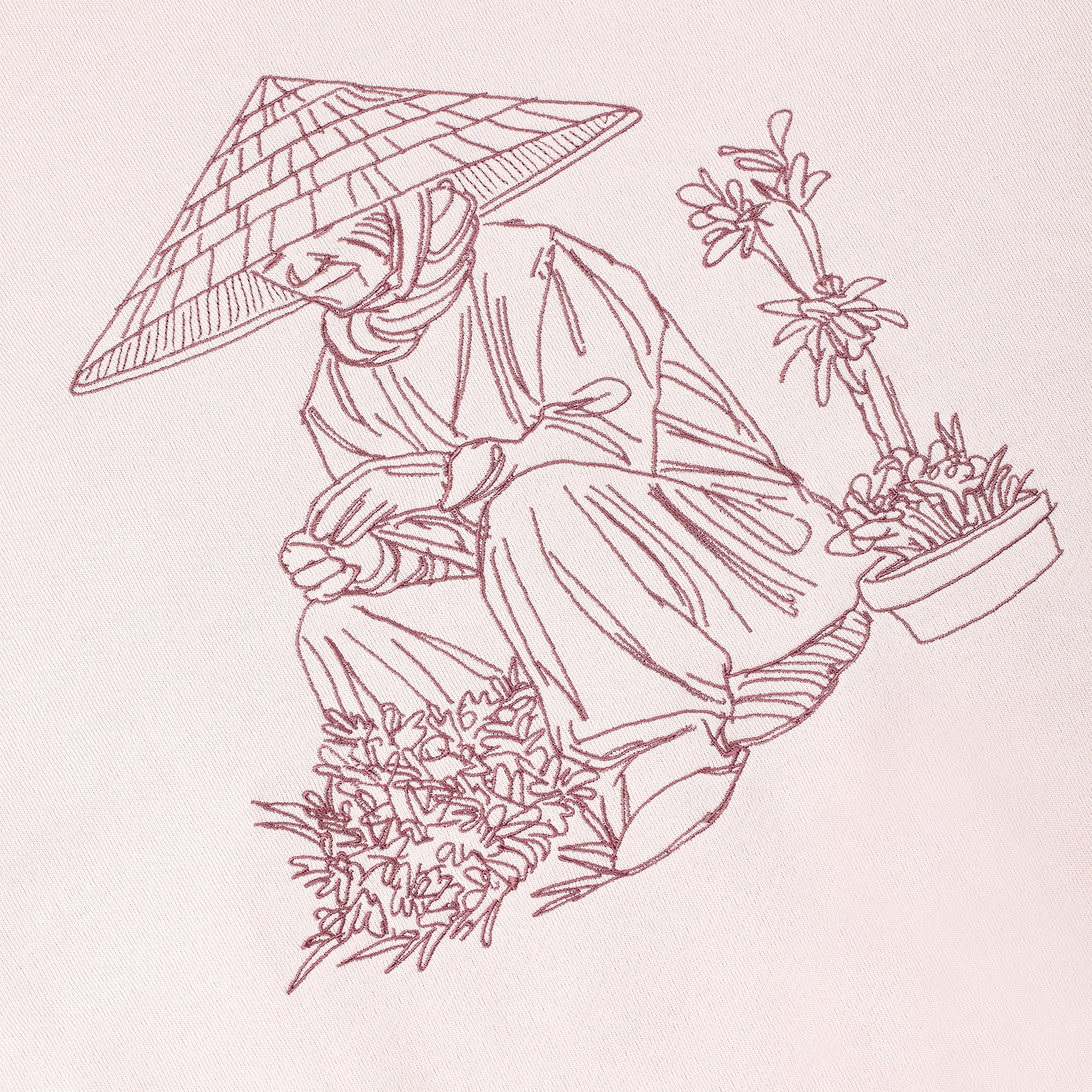 "lotus" Zip Up pink-Fineriform