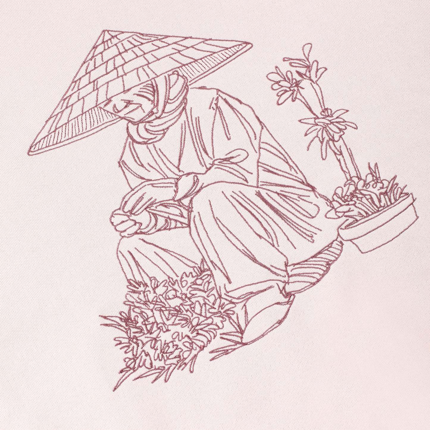 "lotus" Zip Up pink-Fineriform