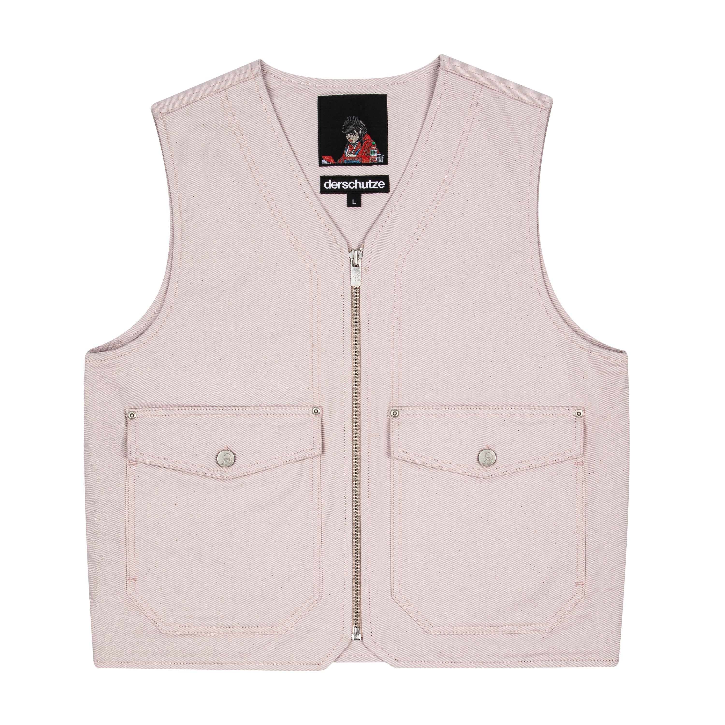 "blossom v3" denim Vest-Fineriform