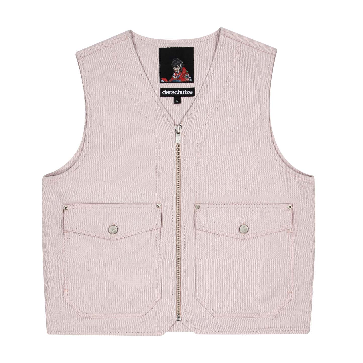 "blossom v3" denim Vest-Fineriform