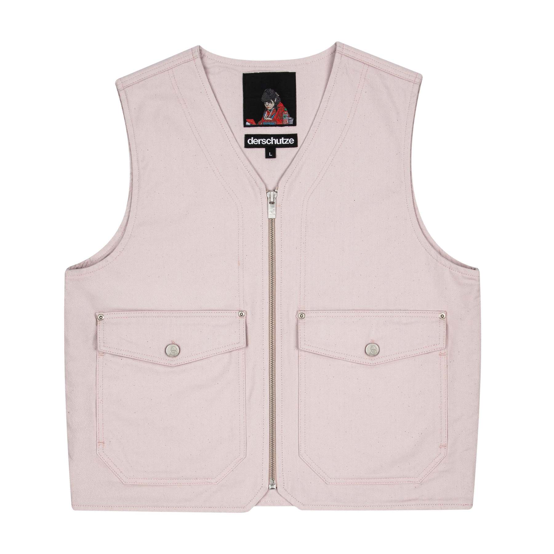 "blossom v3" denim Vest-Fineriform