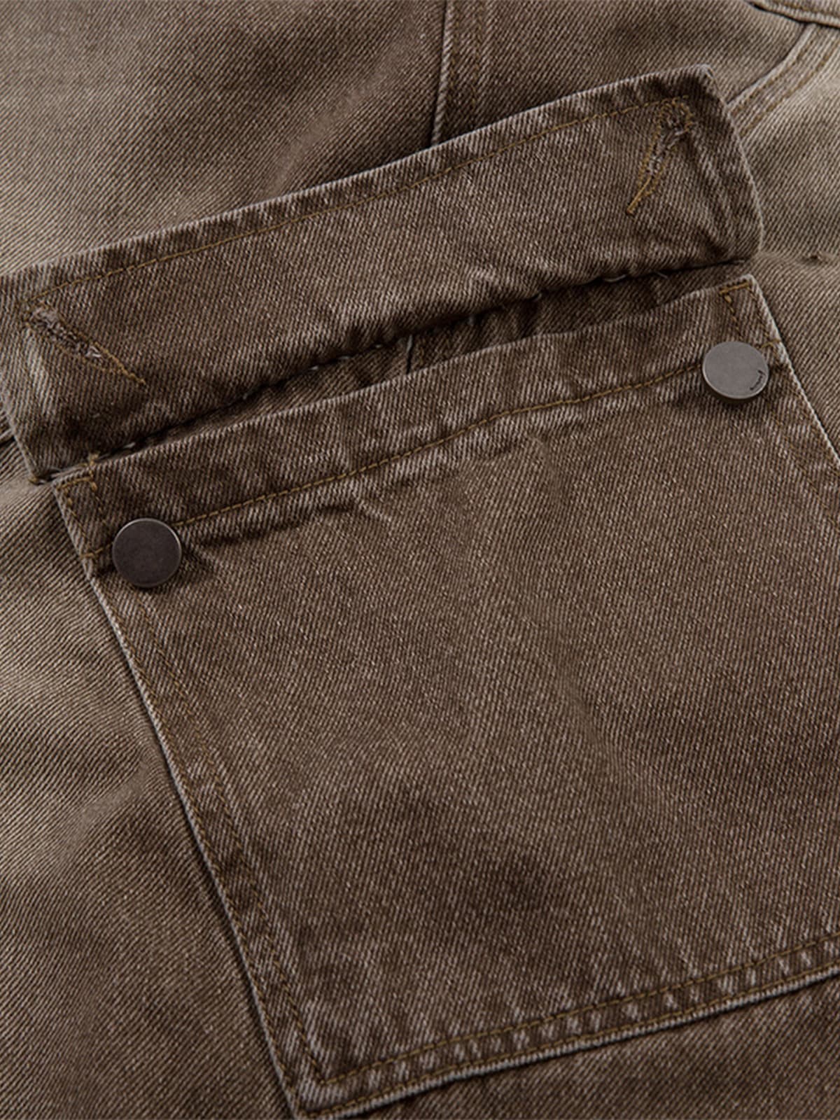 Vintage Washed Workwear Barrel Jeans-Fineriform