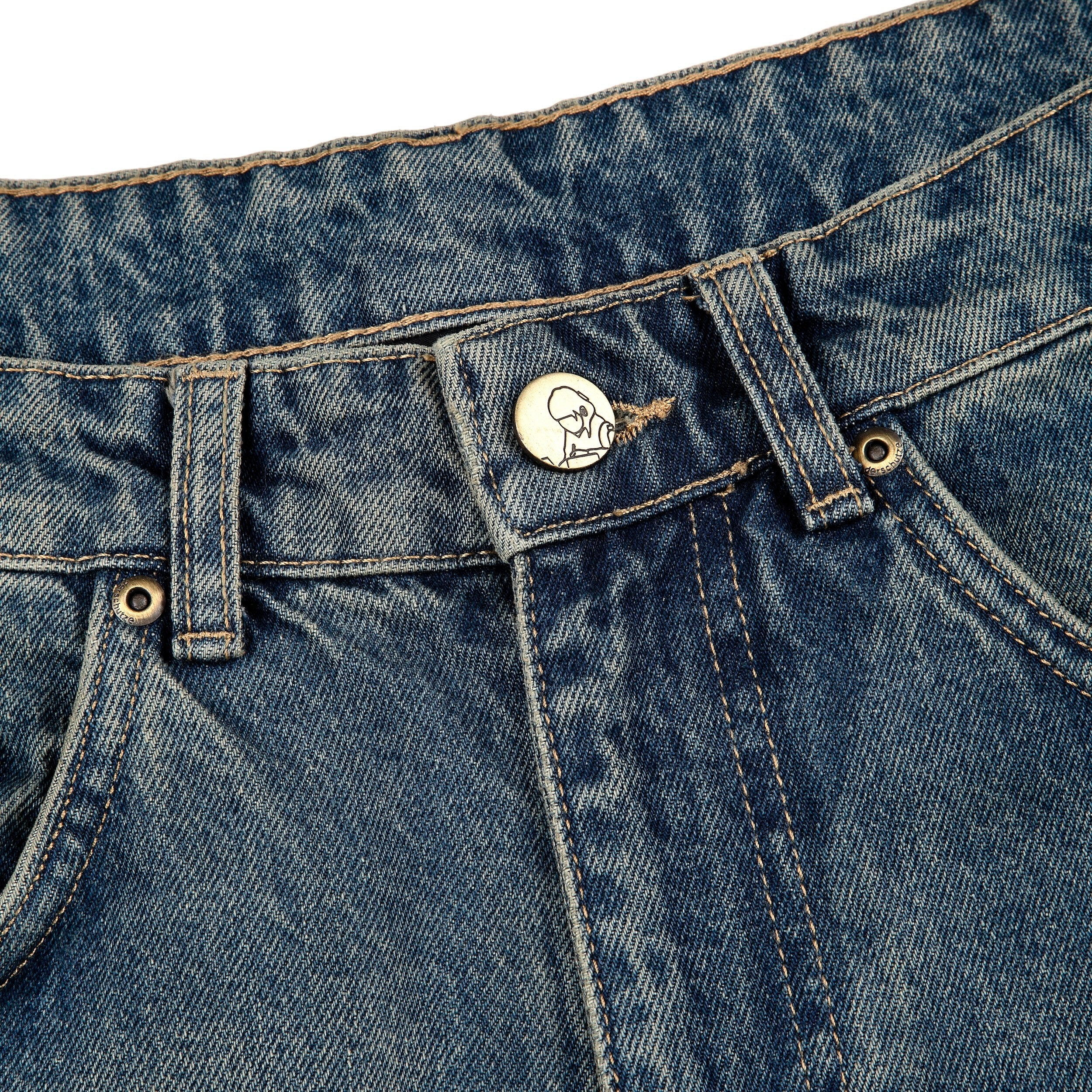 "lotus" Jorts indigo-Fineriform