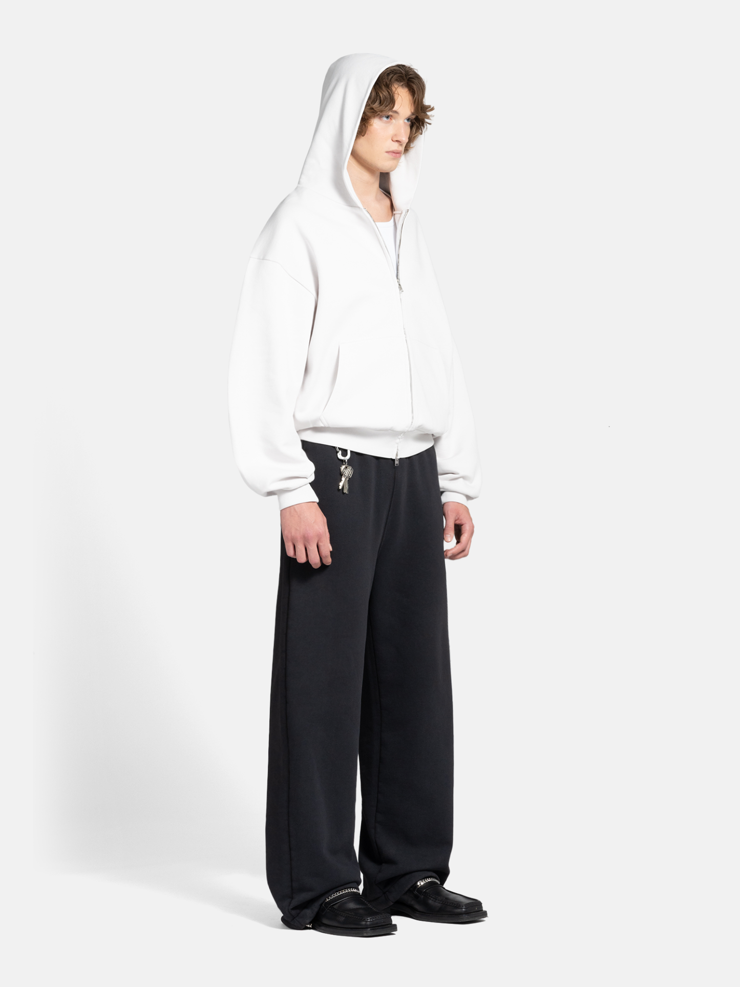 THE BLANC ZIP HOODIE - BLANC-Fineriform