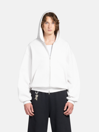 THE BLANC ZIP HOODIE - BLANC-Fineriform