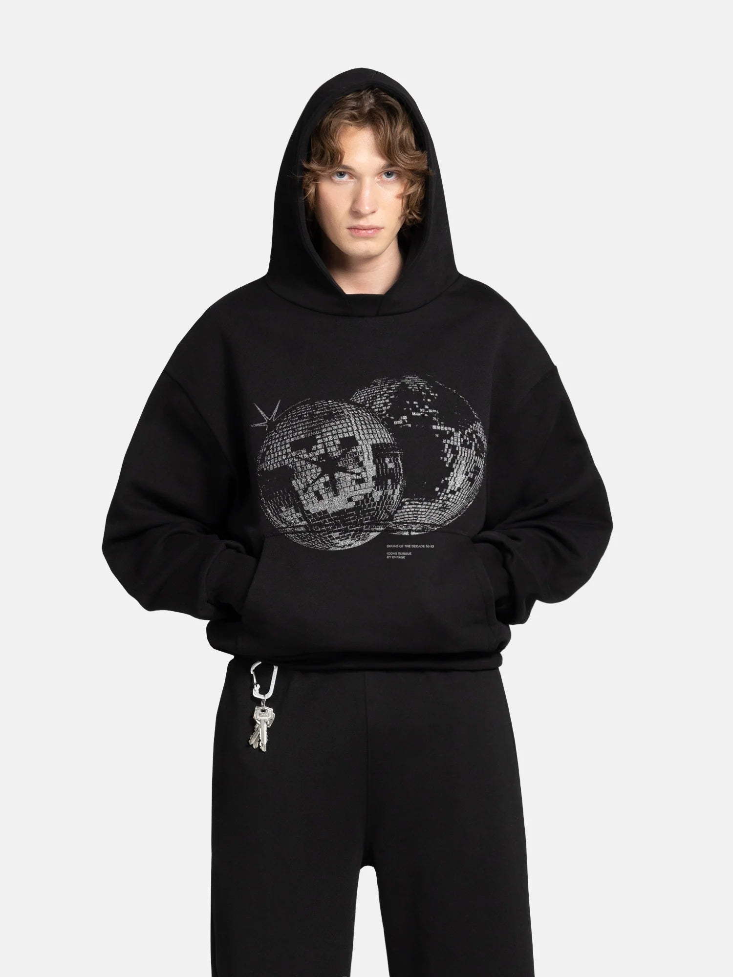 THE DISCO HOODIE - BLACK-Fineriform