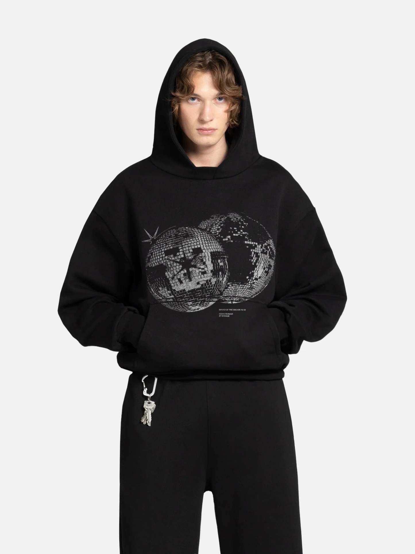 THE DISCO HOODIE - BLACK-Fineriform